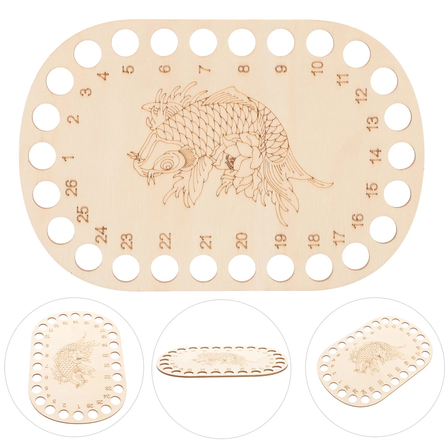 Holz Garn Organizer Platte Fadenhalter Stickerei Kreuzstich Werkzeug