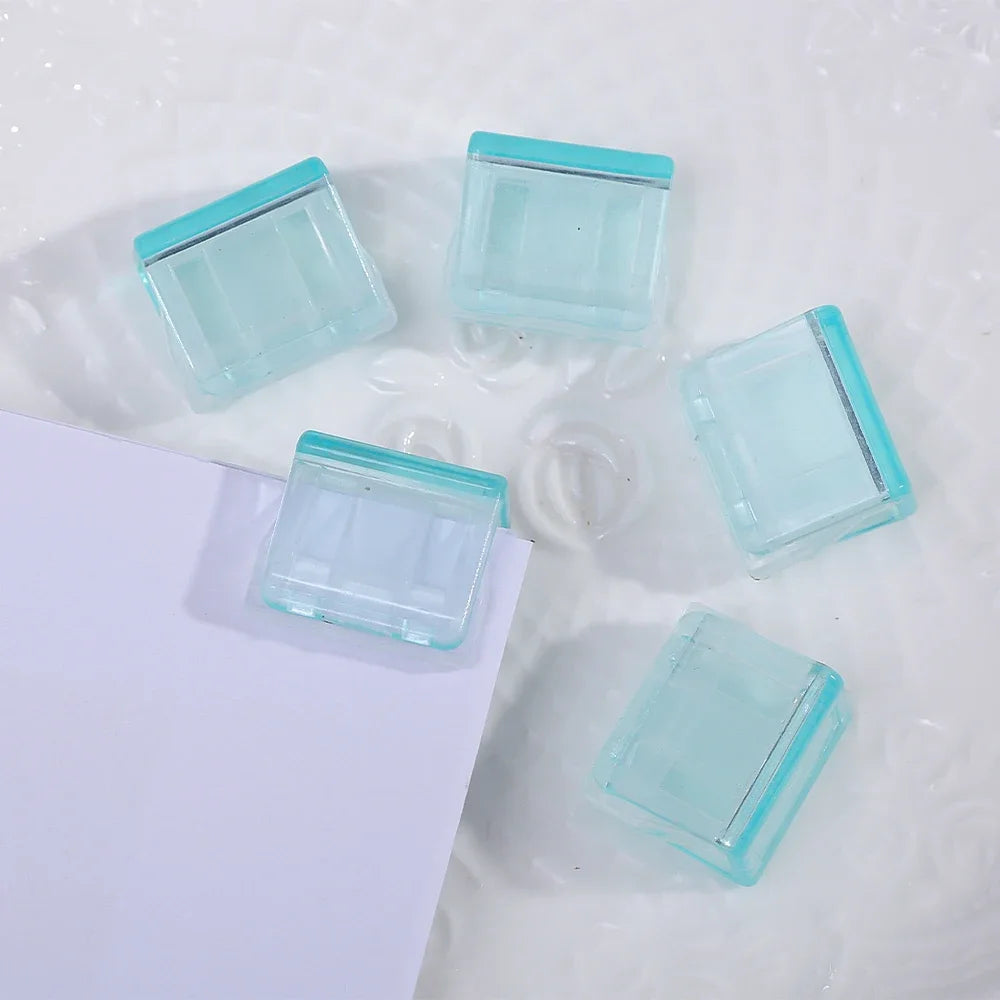 Transparente Push Büroklammer Drücker - Bunte Clips für Schule & Büro