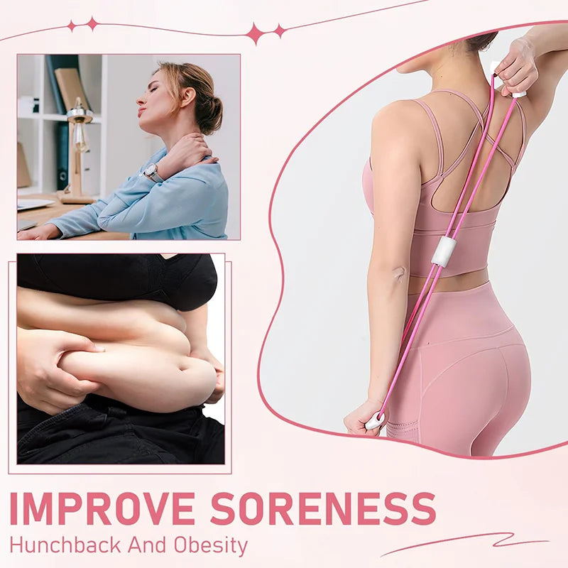 Elastisches 8 Form Fitnessband für Schulter Brust Workout Training