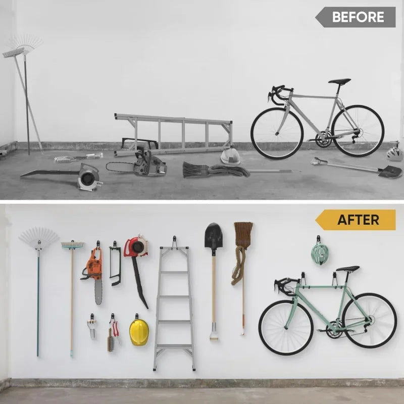 Metallhaken zur Wandmontage für sichere Aufbewahrung in Garage und Garten