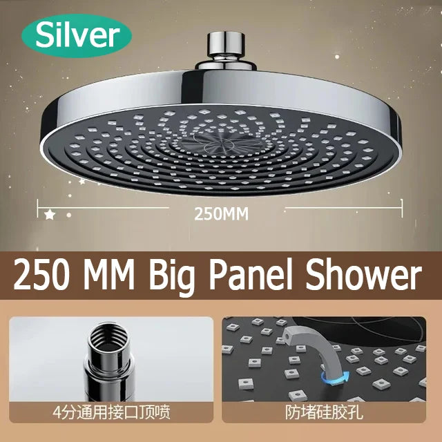 10 Zoll Duschkopf Set Deckenmontage Hochdruck Regenfall 3 Modi