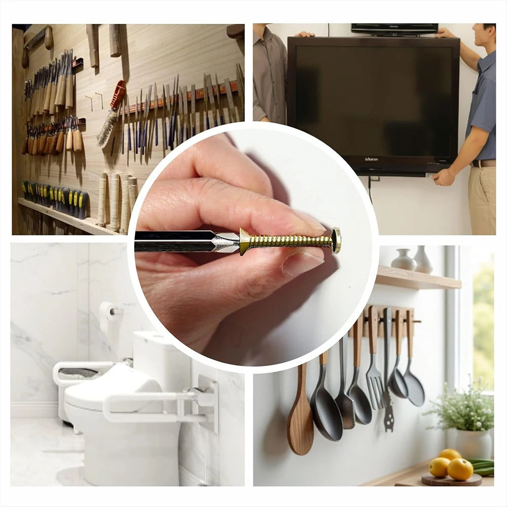 Robuster Stahl Wandanker Set für sichere Befestigung im Trockenbau