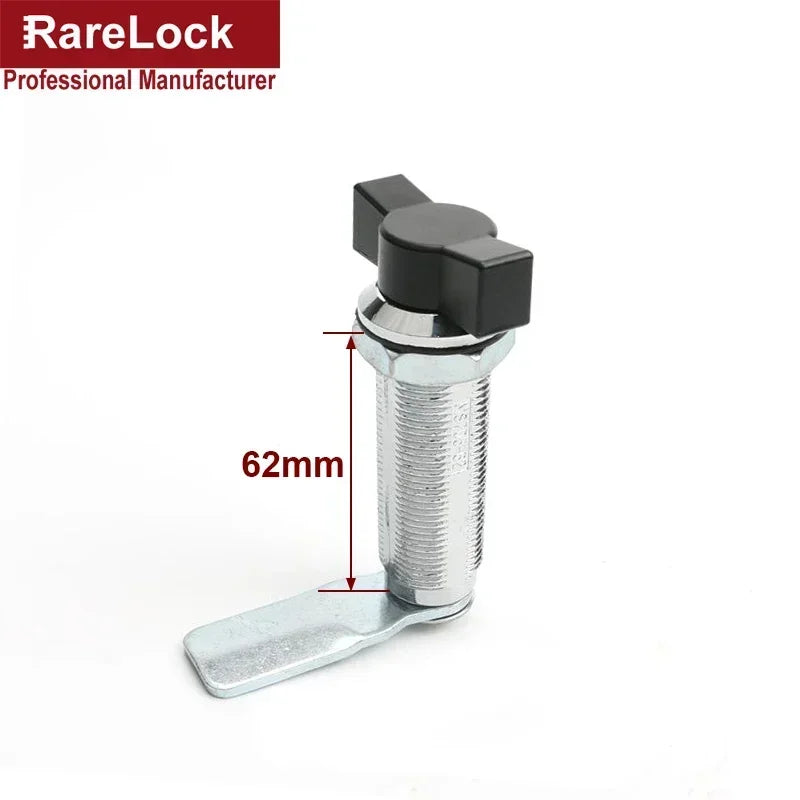 Schwarzes schlüsselloses Griffschloss 18-60mm für Schrank Industriekasten