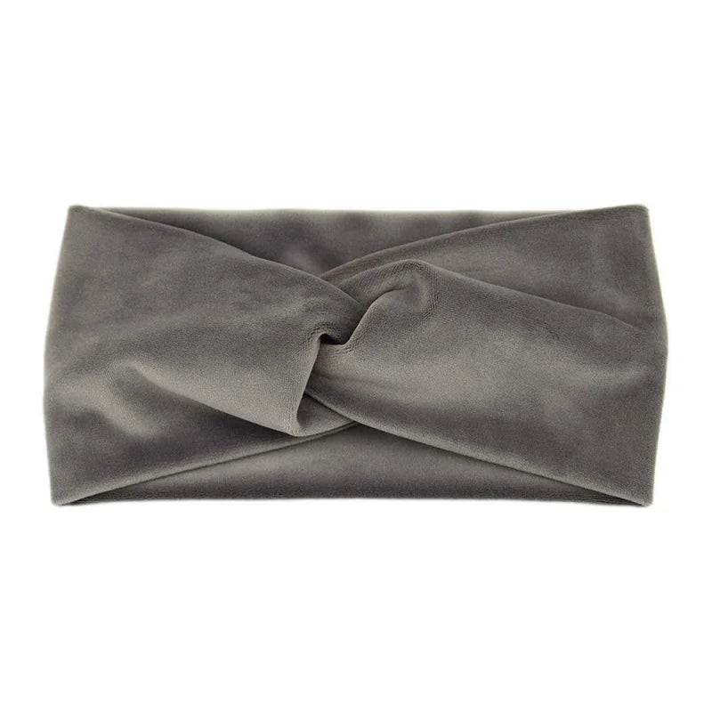 Elastisches Yoga Stirnband aus Samt für Make up und Gesichtspflege-Yabubestshop