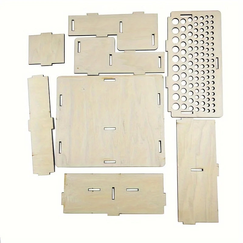 Praktischer Holz Aufbewahrungsbehälter für Werkzeug und Bastelbedarf