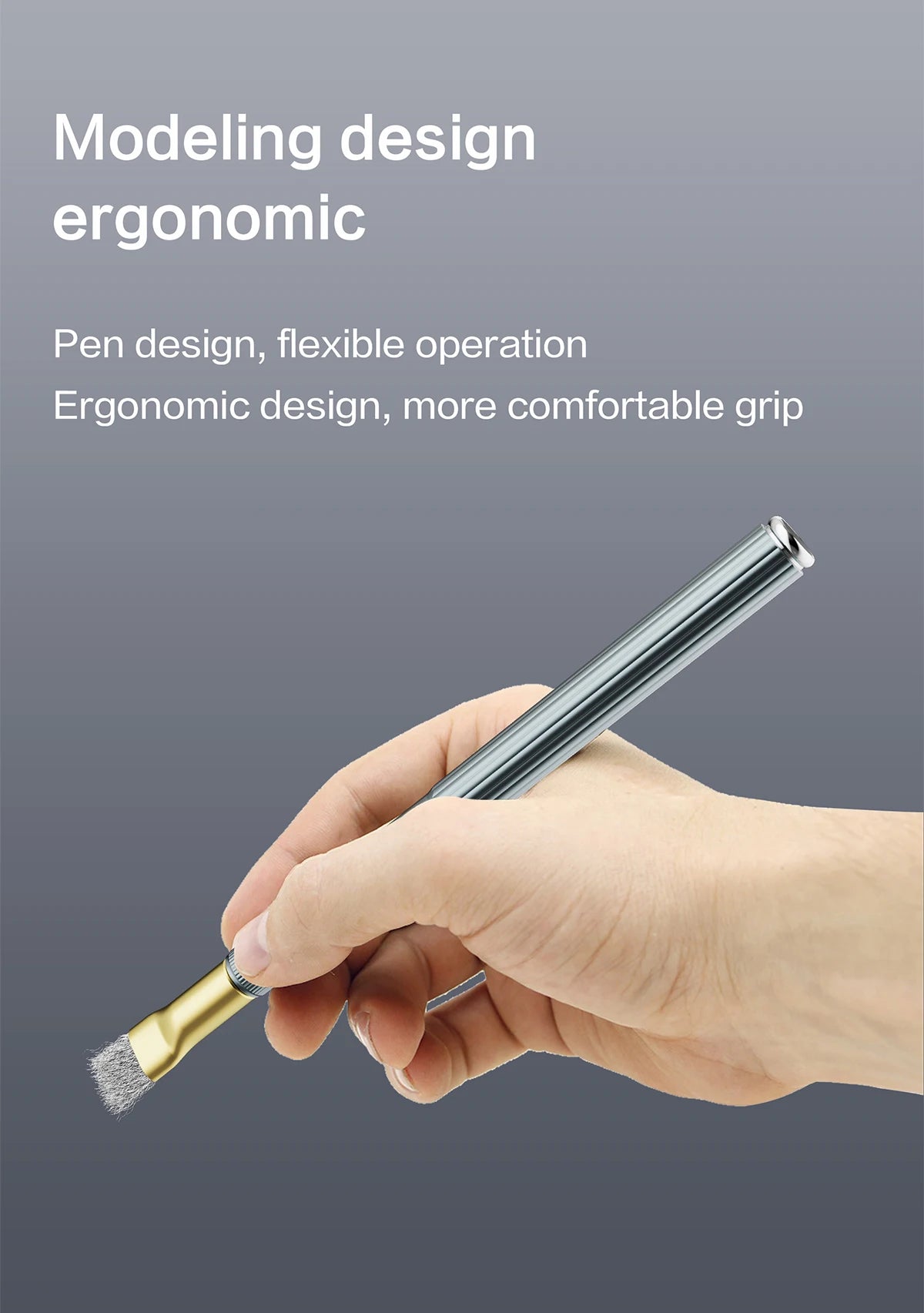 Präziser Reinigungs Pinsel mit Stahldraht Borsten für Elektronik