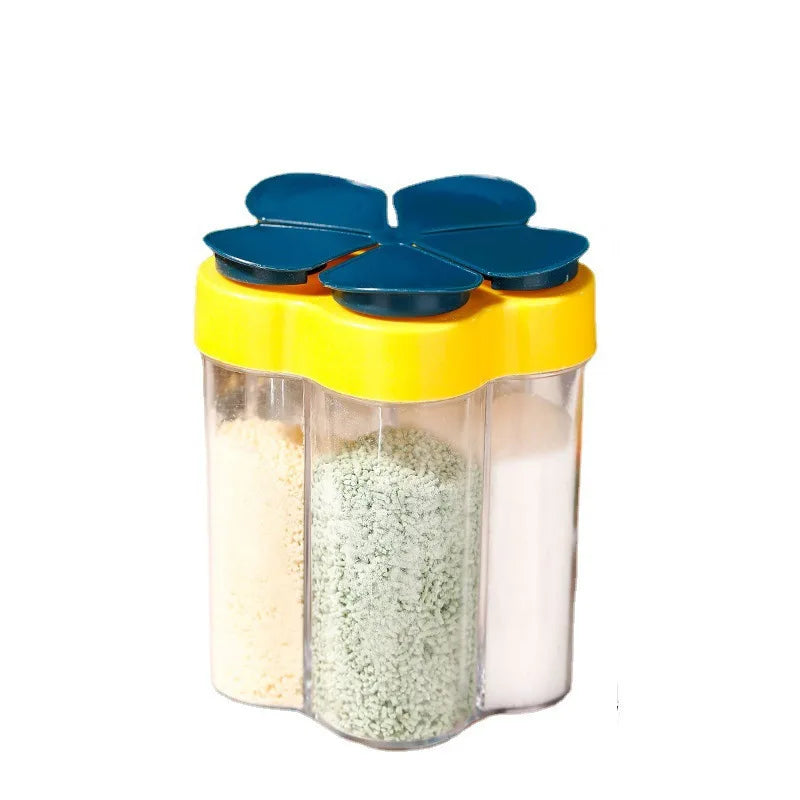 5-in-1 BBQ Gewürzbox transparent mit Deckel – Praktisch, hygienisch - kompakt