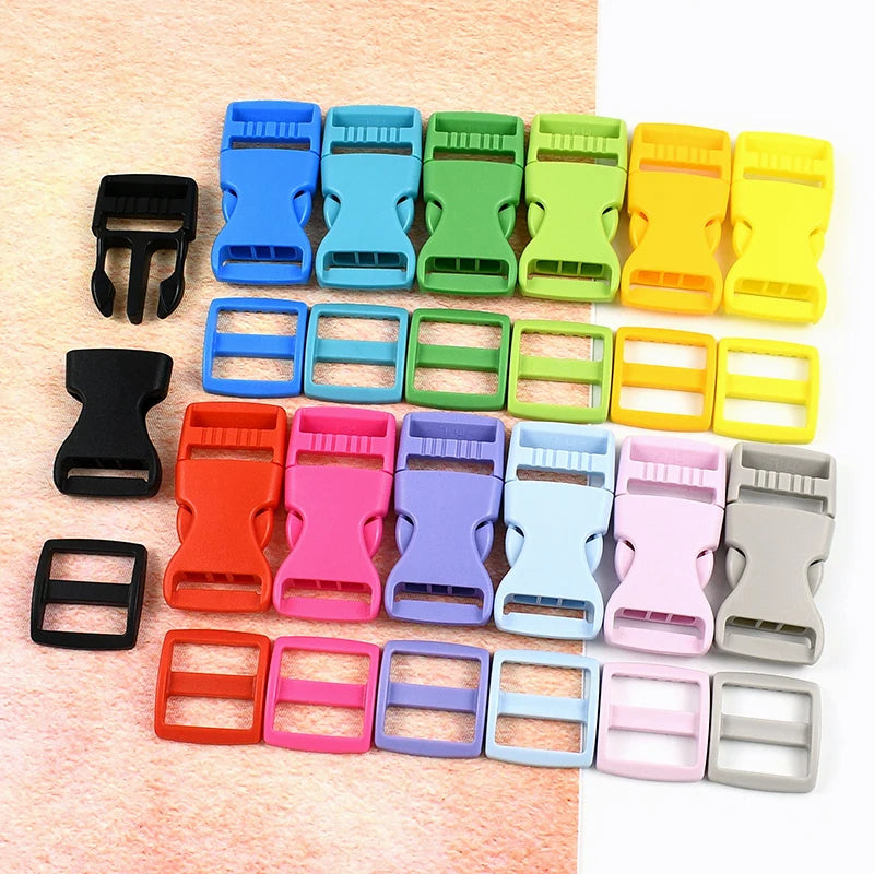 Vielseitige Kunststoff Schnallen & Karabinerhaken Sets – Größen wählbar