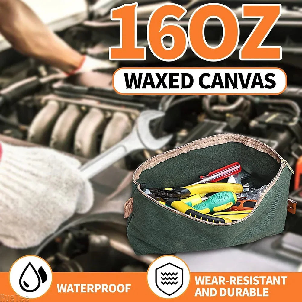 Wasserdichte Werkzeugtasche Segeltuch Multifunktions Organizer mit Reißverschluss