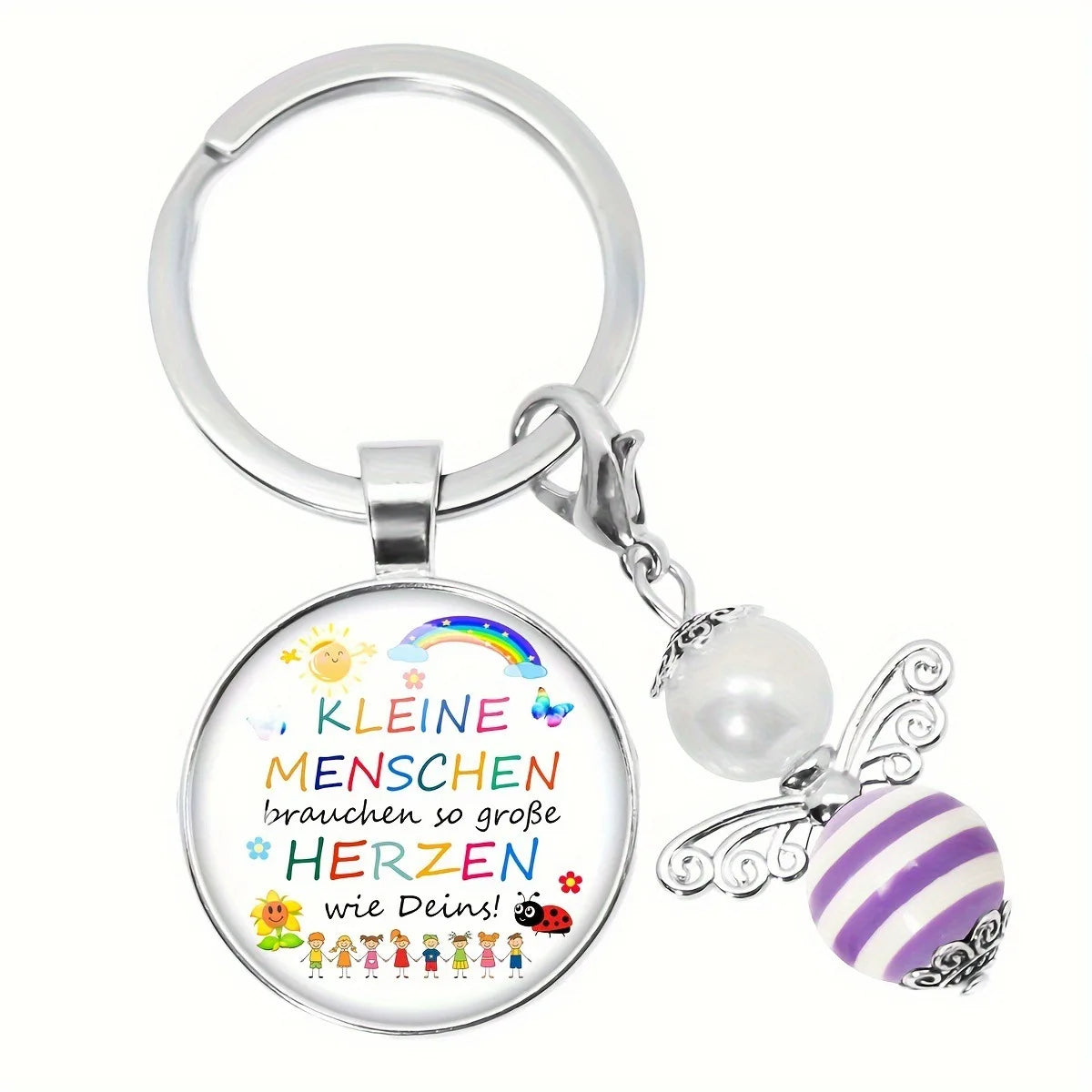 Herz Schlüsselanhänger Geschenk für Betreuer und Pädagogen