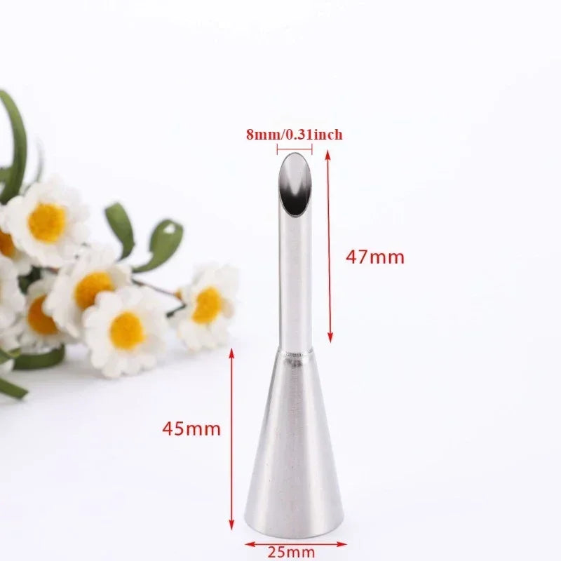 Edelstahl Spritztüllen Set 1-3 Stück für Kuchen Icing Cremedekor Donut Gebäck