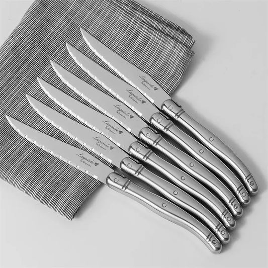 Elegantes Steakmesser Set aus Edelstahl für stilvolles Dinner zu Hause