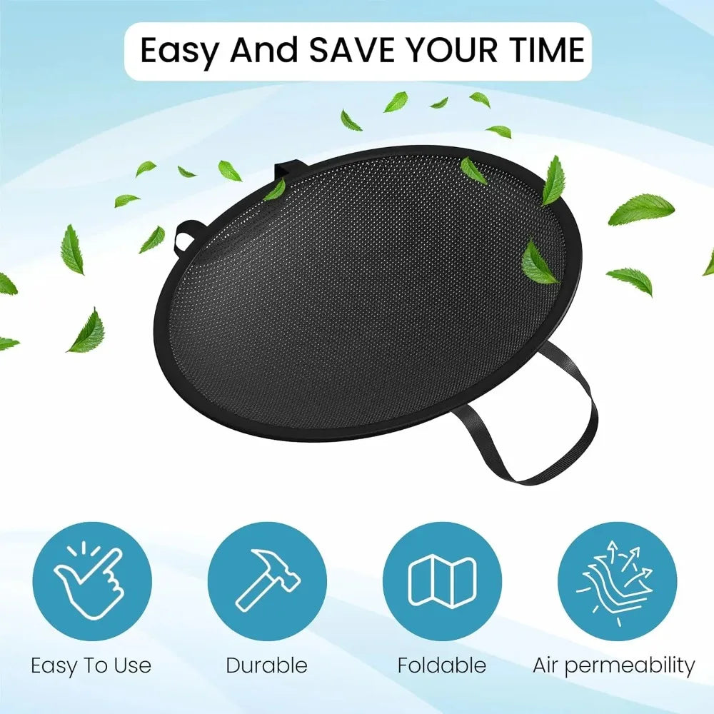 Platzsparender flexibler zusammenklappbarer Wäschekorb mit Griffen Polyester