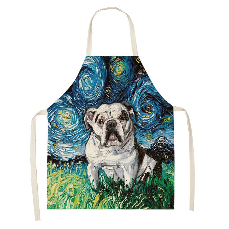 Hochwertige Baumwoll-Leinen Schürze für Reinigung und Haushalt