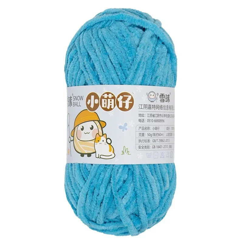 Weiches dickes Chenille Strickgarn 50g für DIY Schal Mütze Pullover