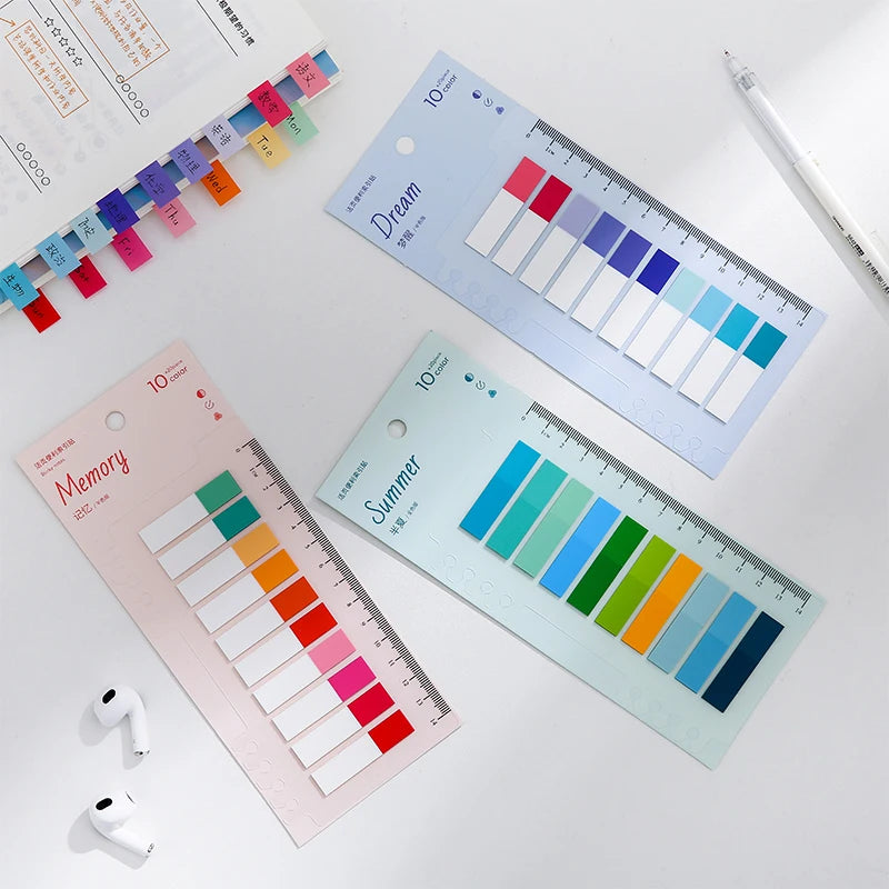 Romantische selbstklebende PET Haftnotizen 8 Designs für Büro - Schule