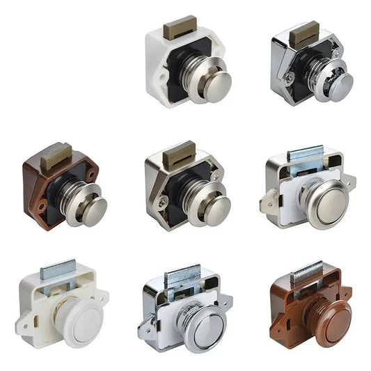 20x Push Lock Schrankverschluss Wohnmobil Caravan Boot Mini Stand