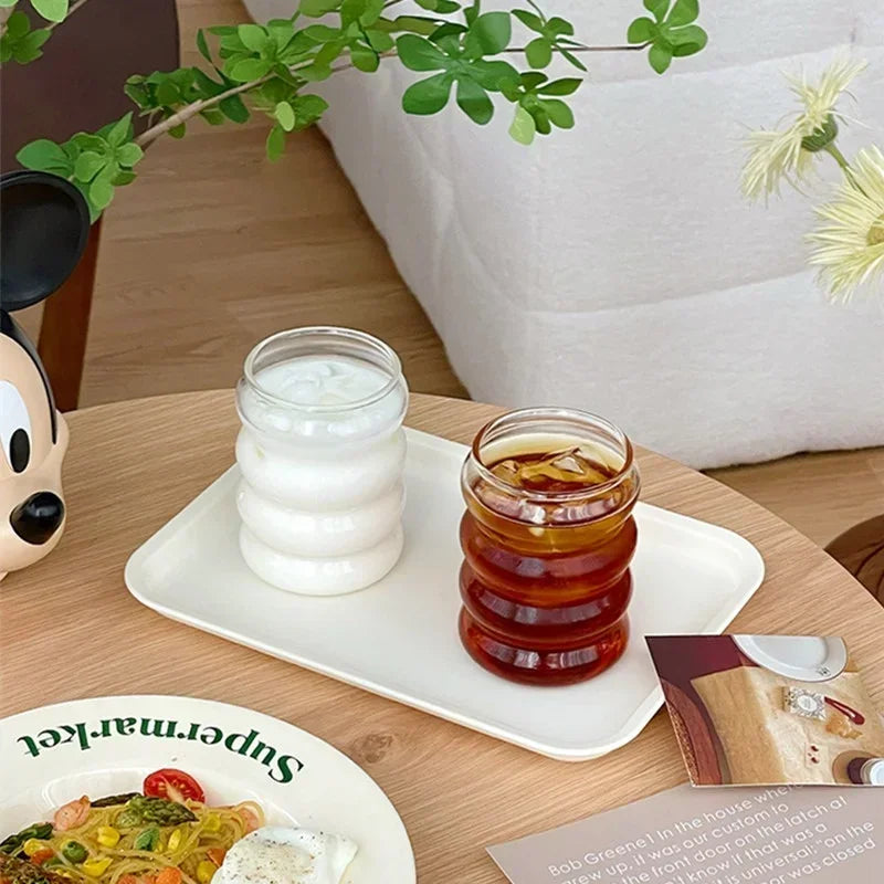 Vielseitige 350ml Glastasse Wärme-beständig für jede Gelegenheit