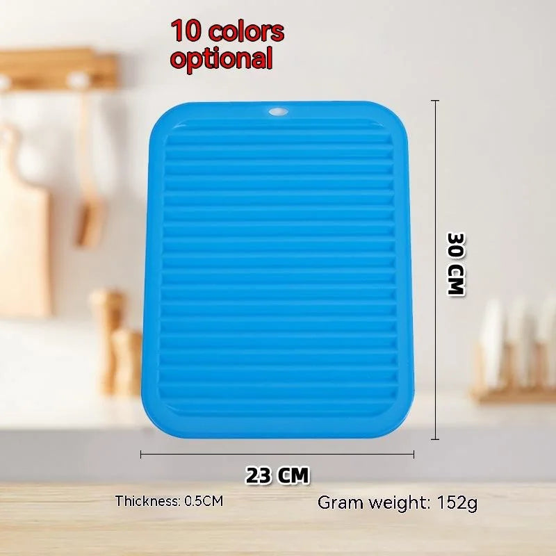 Kieselgel Ablaufpolster aus Bambus rutschfest Wärmeisolierung Küche