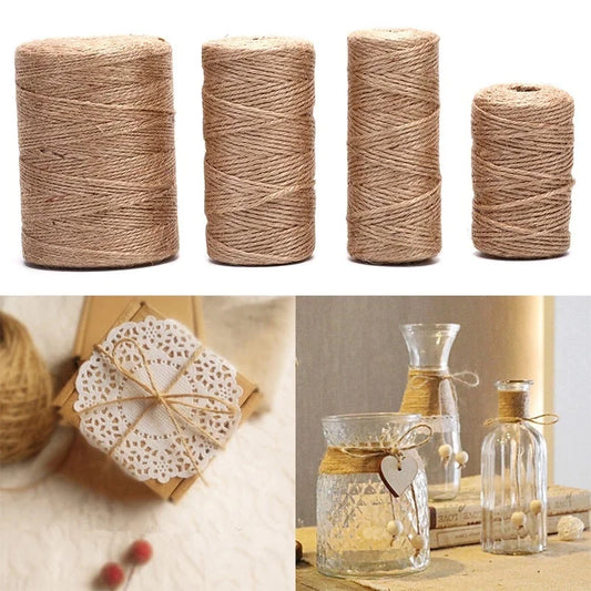 Natürliche Jute Schnur 1 - 2mm – Robust, umweltfreundlich, 50/100m Rolle