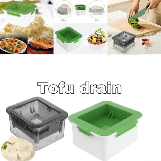 Kunststoff Tofu Presse Set mit Käsetuch für hausgemachten Tofu