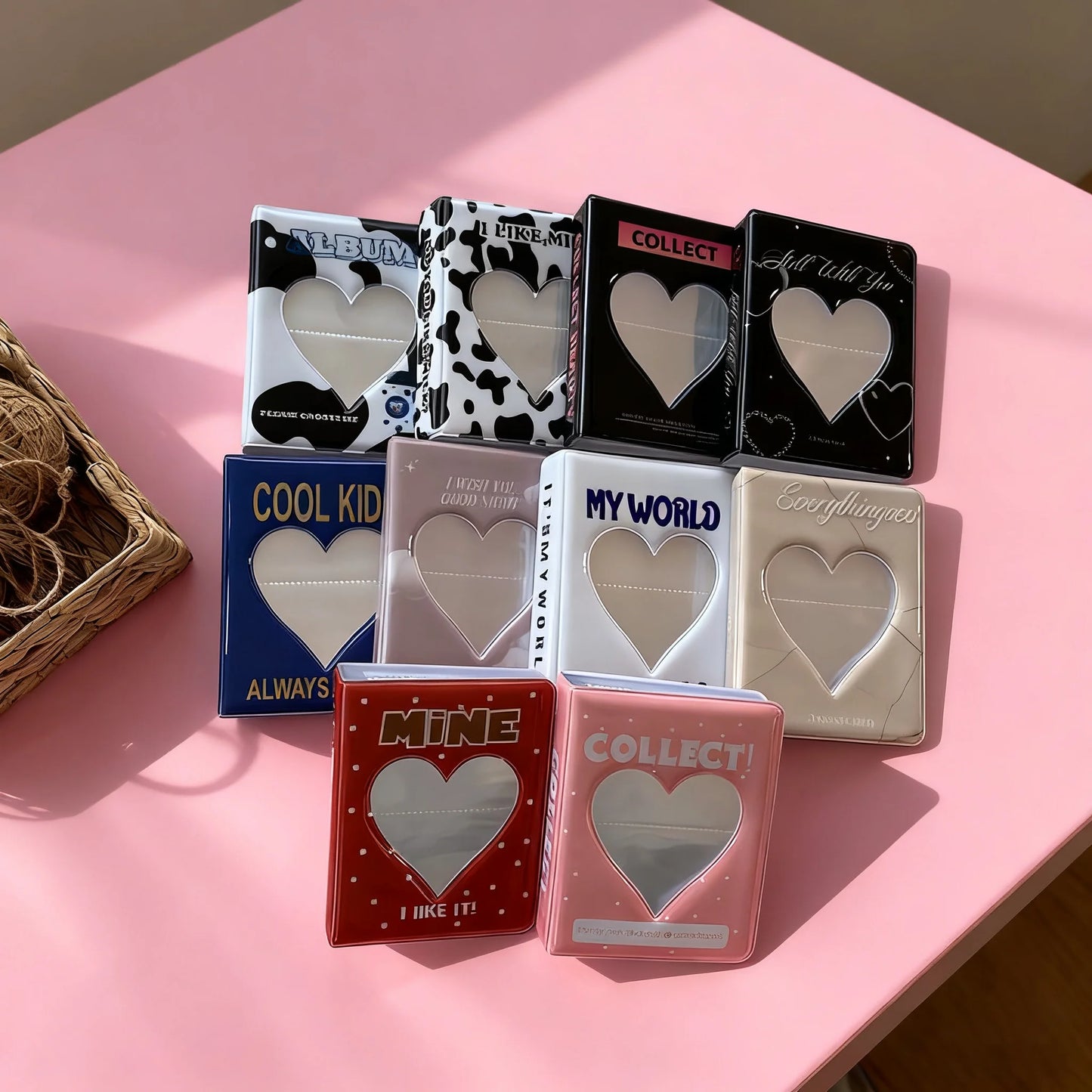 Mini Fotoalbum mit 36 64 oder 128 Taschen für Foto und Fotokarten