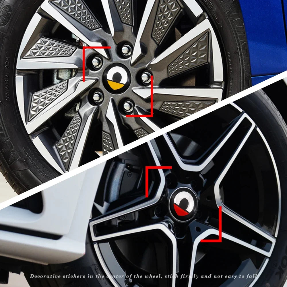56mm Auto Radnabe Center Cap Metall Emblem Aufkleber für Smart Modelle