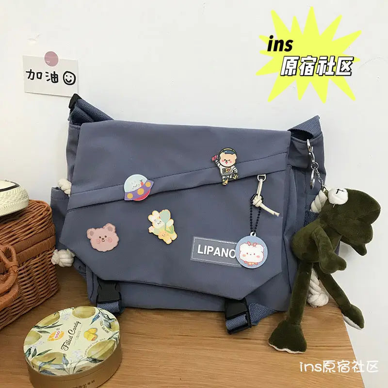 Stylische Leinwand Umhängetasche – Große Kapazität, leichter Komfort - sicherer Verschluss