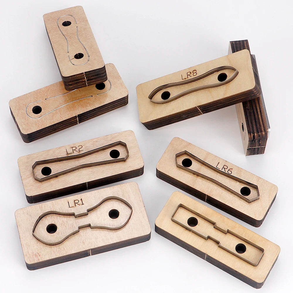 Leder Stanzform Set Reißverschluss Abzieher für Lederhandwerk