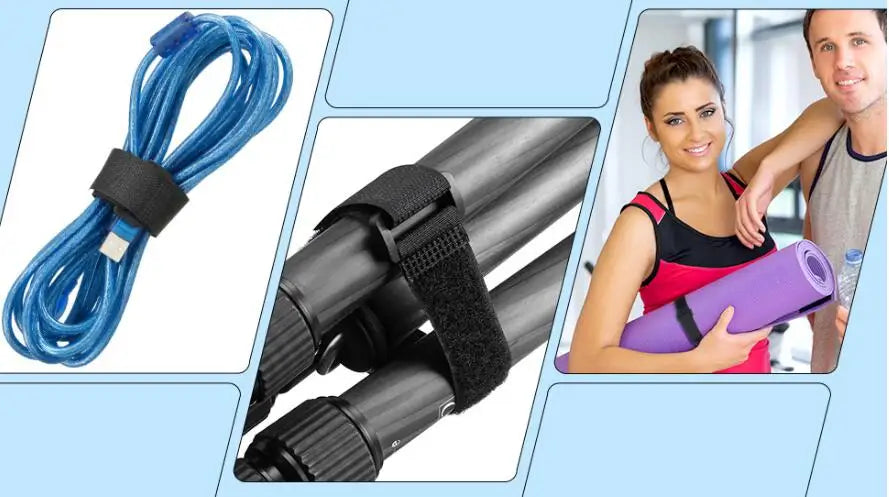 Kabelbinder Klettverschluss 20mm – 10er Set wiederverwendbar-Yabubest - Home & More