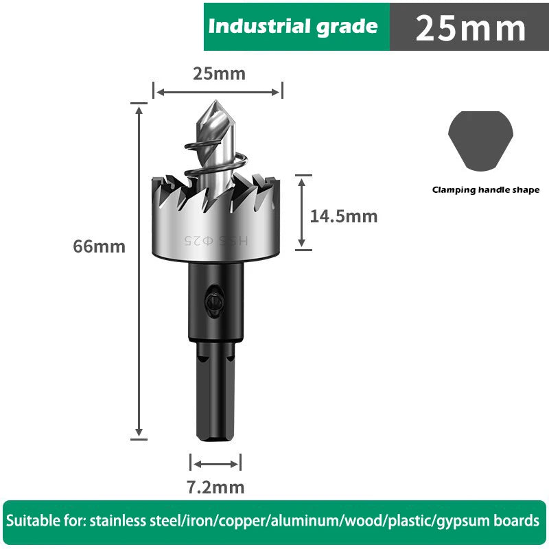 12-100mm HSS Lochsägen Set für Metall Holz Kunststoff