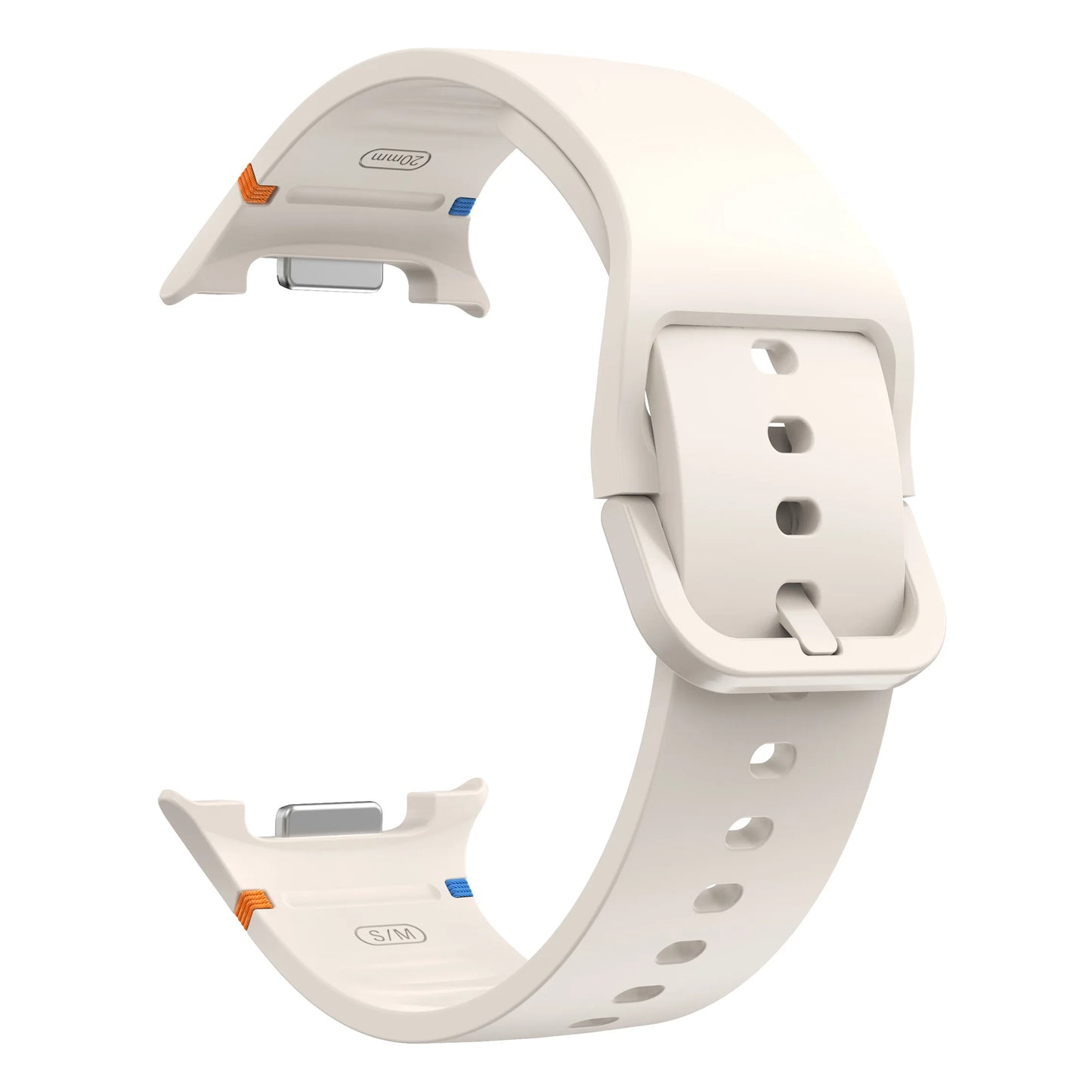 Atmungsaktives Silikon-Armband für Smartwatches 40/44 mm Komfort