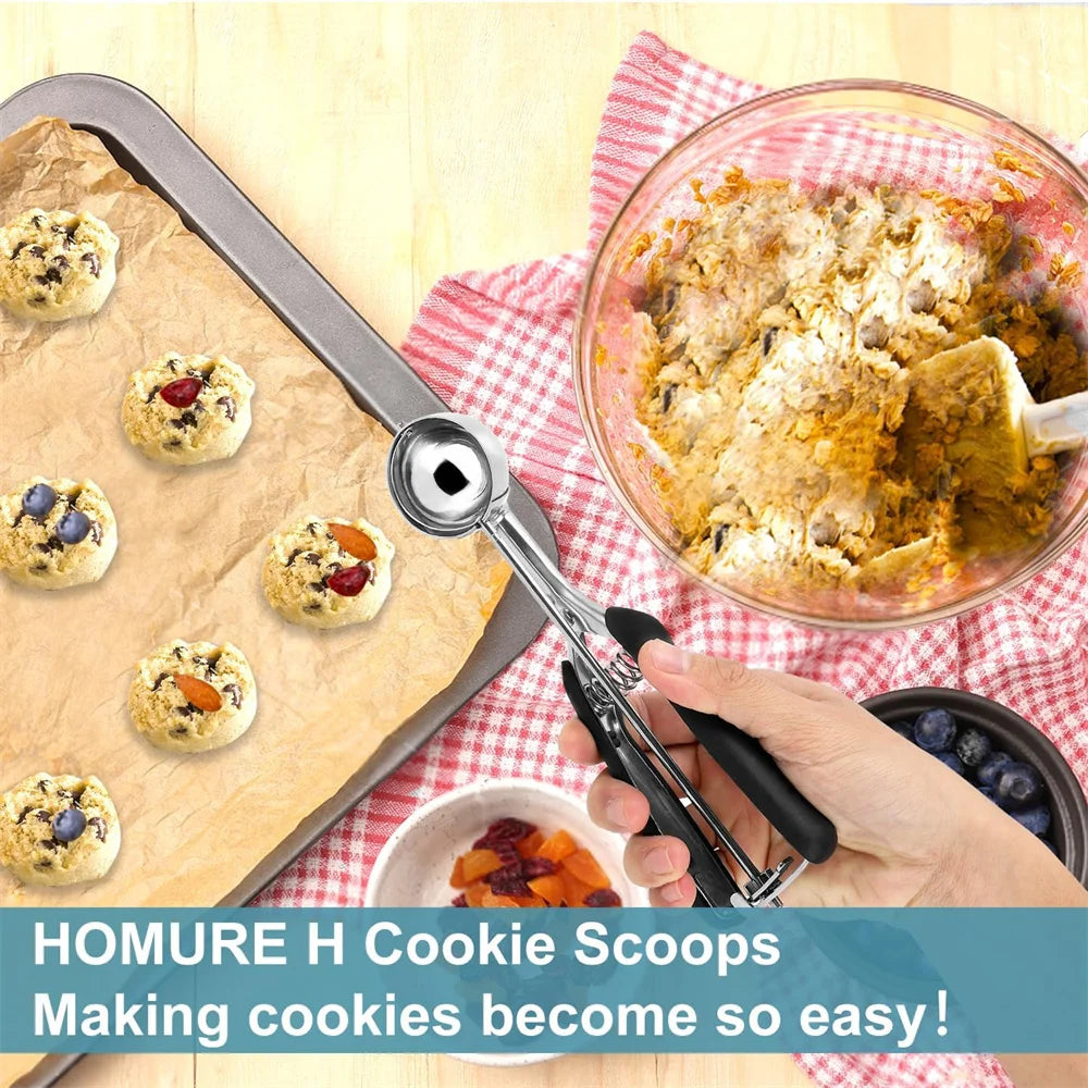 Praktische Eisschaufel aus Edelstahl für Keksteig und Eis