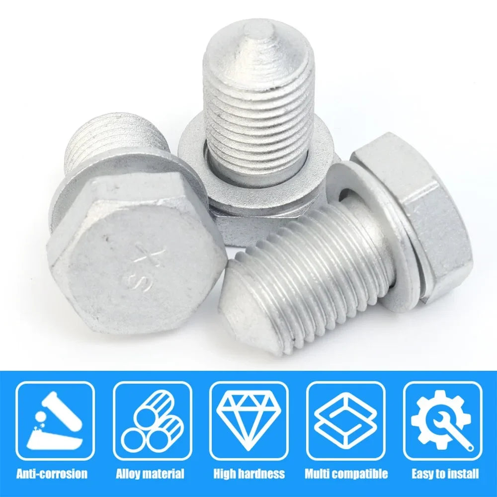 Ölablassschraube Set N90813202 Kohlenstoffstahl Ersatz Ölwechsel