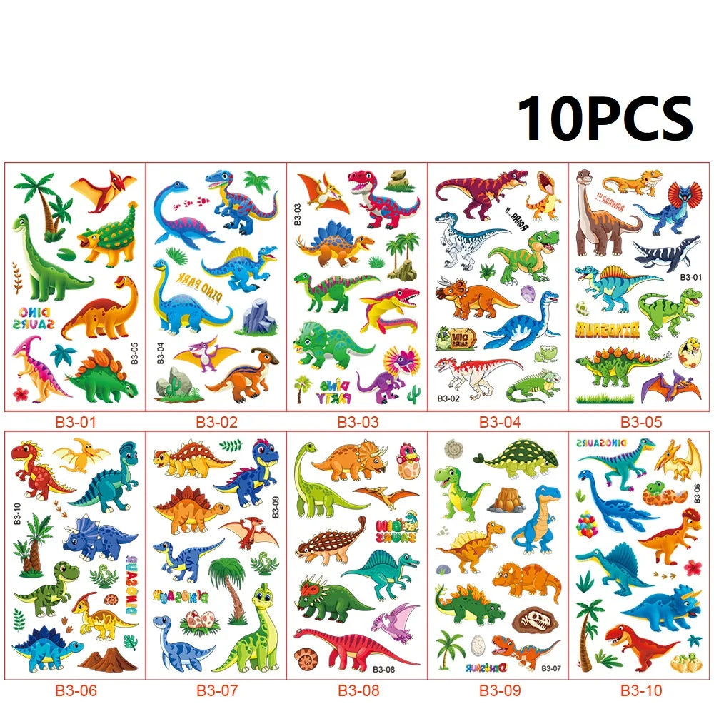 Temporäre Fußball Tattoos Set mit 10 wasserdichten Aufklebern