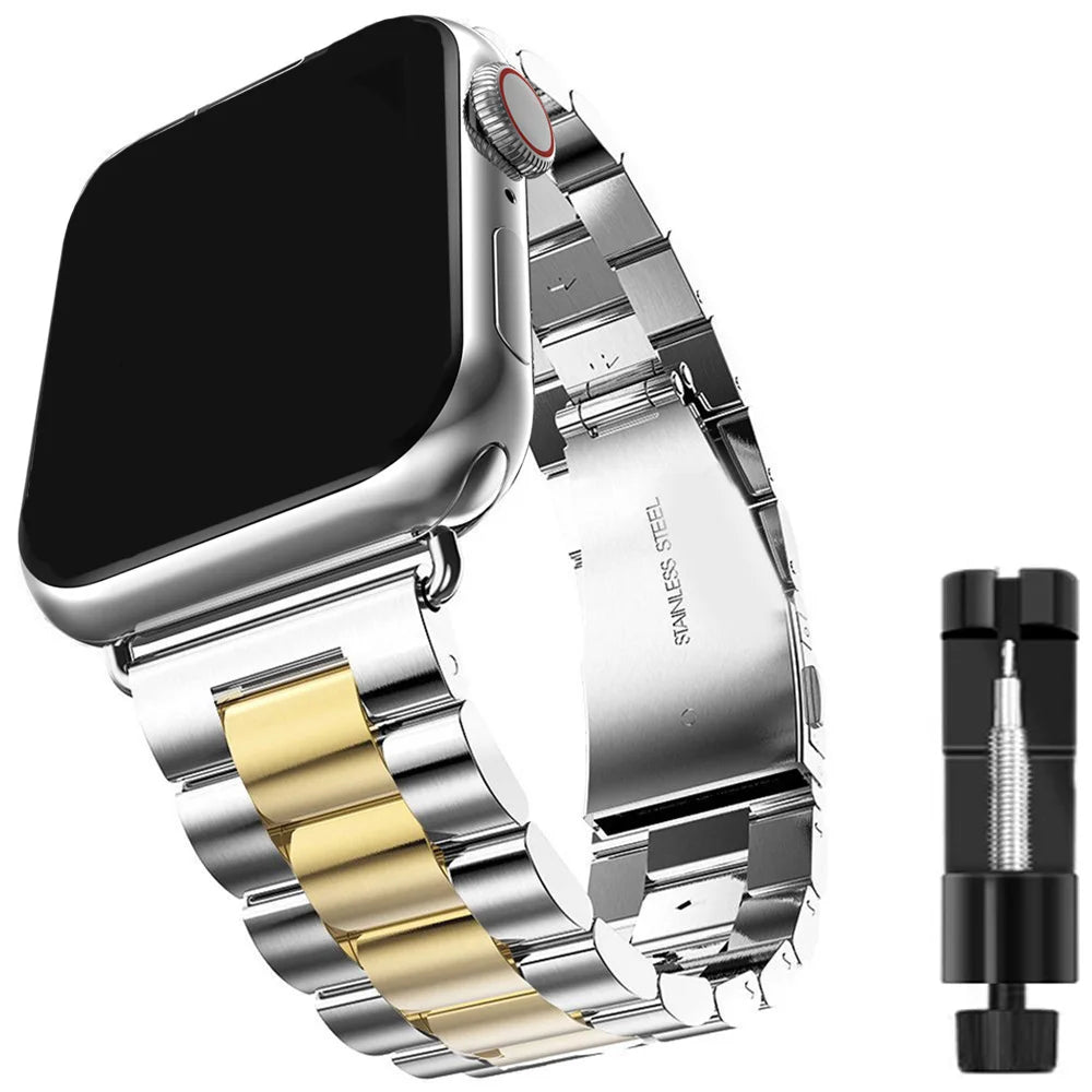 Edelstahl Armband für Apple Watch Series und Ultra Modelle