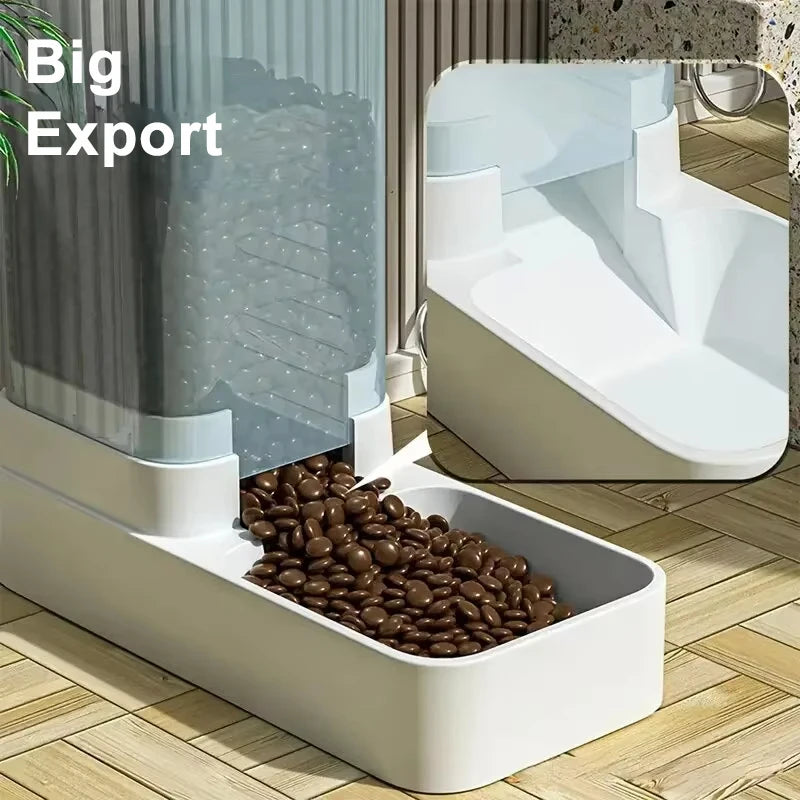 Automatischer Futter und Wasserspender mit großem Fassungsvermögen