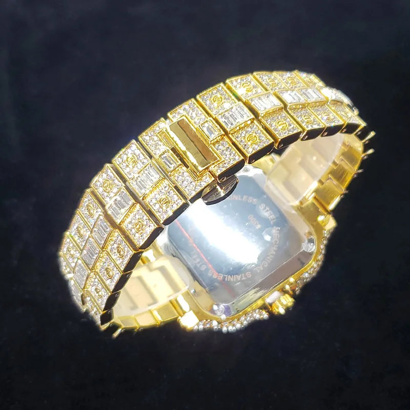 Elegante Quarzuhr aus Edelstahl mit Wasserdichtem Gehäuse