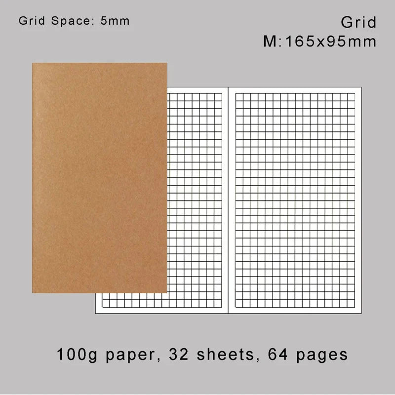 Retro Folien-Gold Nachfüllpapier Notizbuch – Verschiedene Varianten