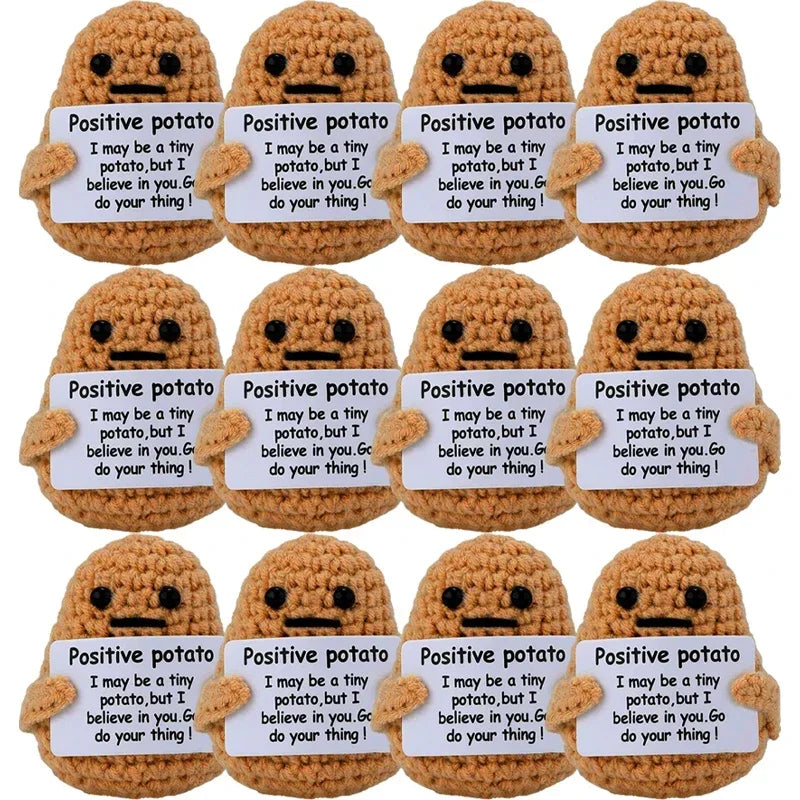 Mini Plüsch Puppe Handgemacht Positive Energie Tasche Geschenk 5cm