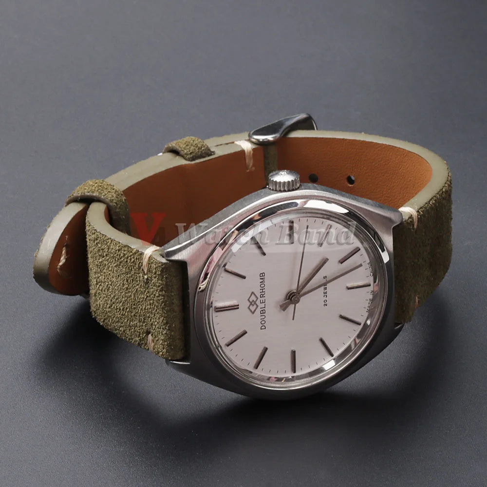 Weiches Schnellverschluss Wildleder Armband 14-22mm für Smartwatch Uhr