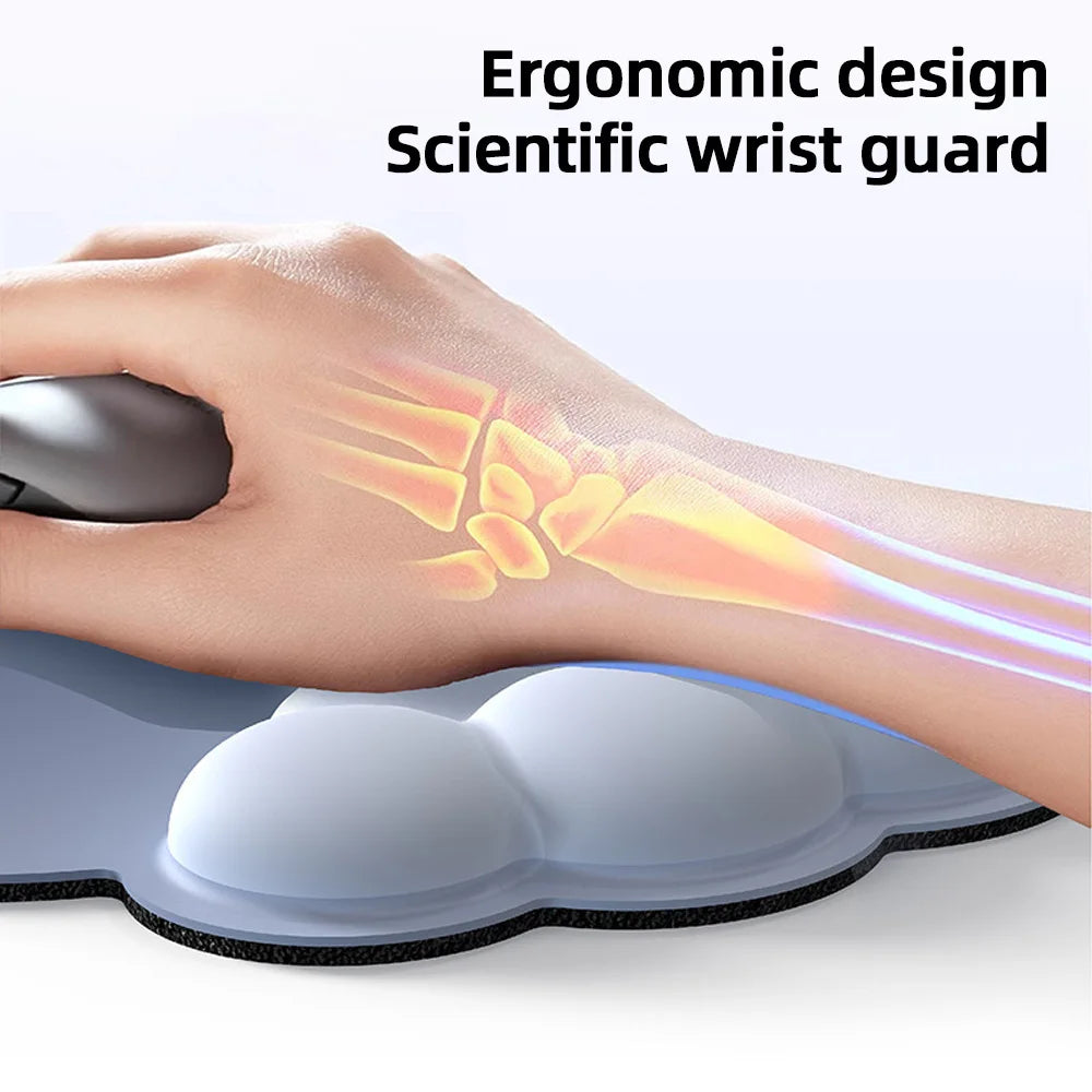 Ergonomisches Büro-Set mit Handgelenkauflage und rutschfester Schreibtischunterlage