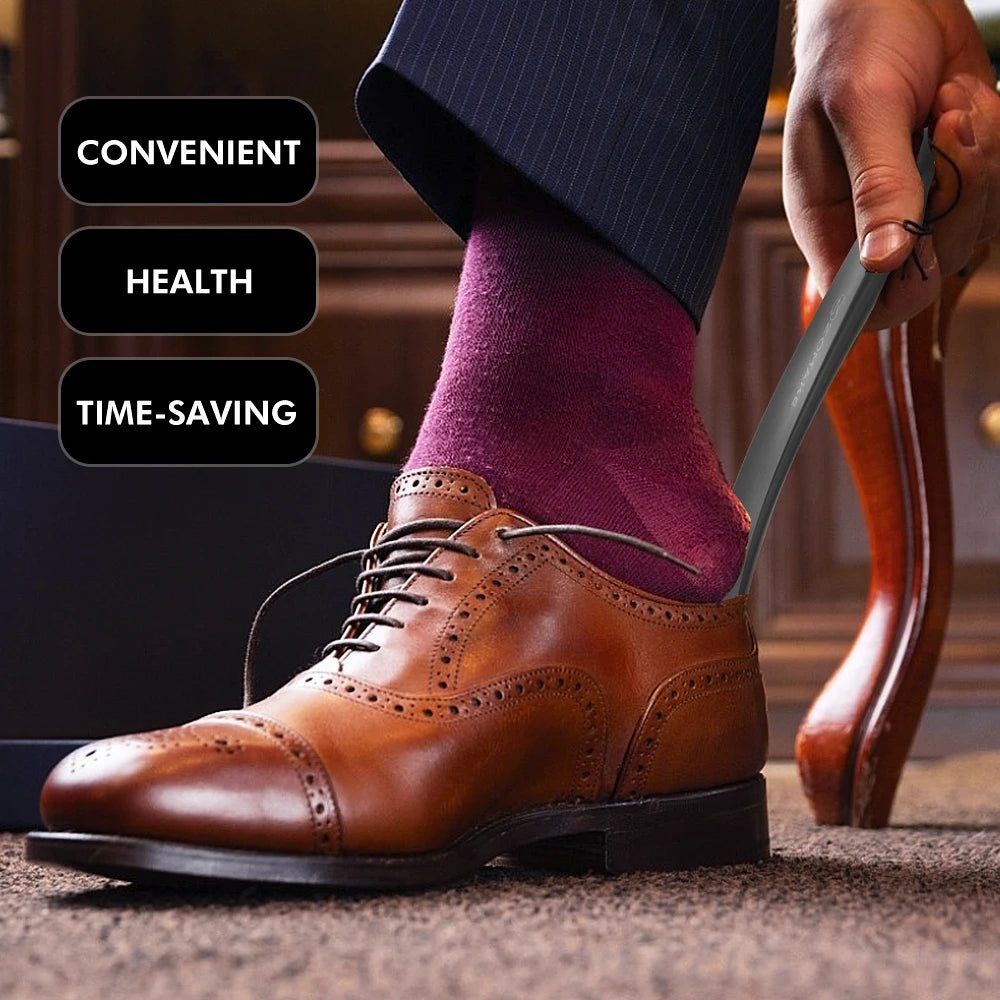 Starker Kunststoff Schuhlöffel 15,5cm Schuhträger Schuhheber für Alltag