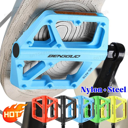 Ultraleichte Nylon Fahrradpedale DU-Lager mit Reflektor rutschfest