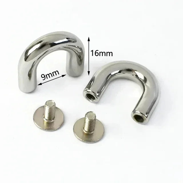 10-30 Stück Metallschnallen U-Ring 10-20mm für Taschen und DIY Projekte