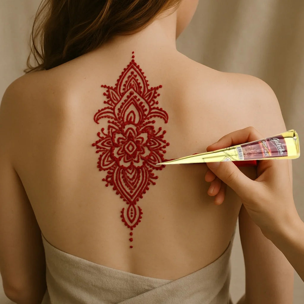 Henna-Tattoo-Creme in Braun Schwarz Rot 1-3 Stück Temporär