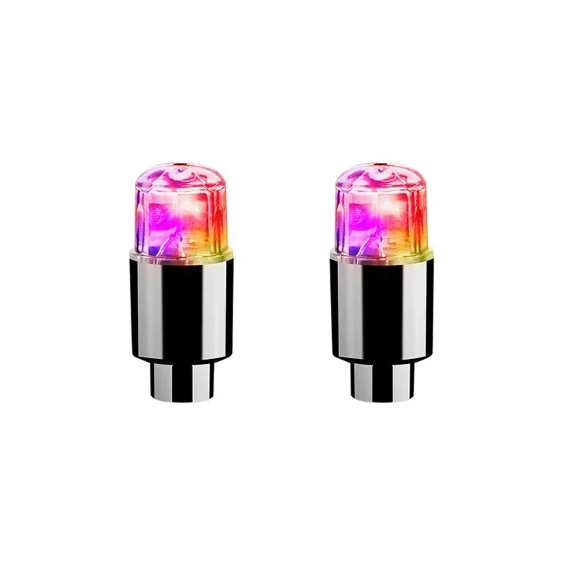 LED Radlichter bunte Reifen Ventilkappen 2 4 8 Stück für Auto Motorrad