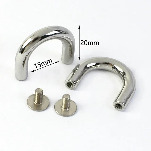 10-30 Stück Metallschnallen U-Ring 10-20mm für Taschen und DIY Projekte