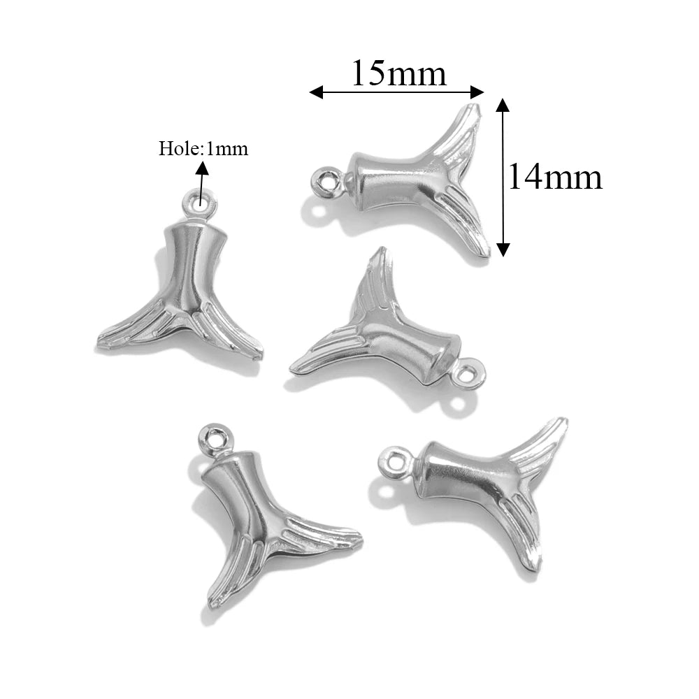 Maritime Edelstahl Gold Anhänger für individuelle Schmuckkreationen