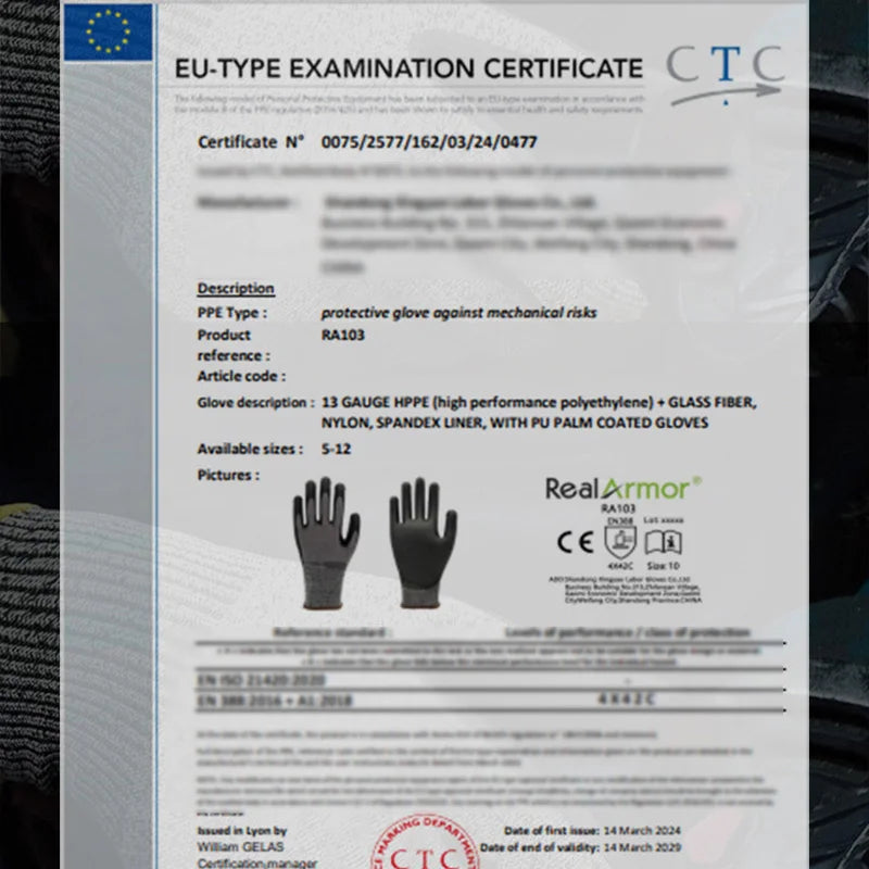 Schnittfeste und rutschfeste Handschuhe für optimalen Schutz
